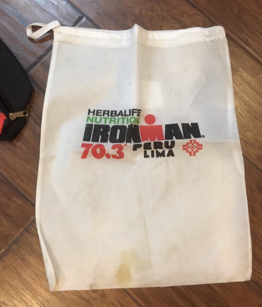 Ironman 70.3 Lima Peru backack and transition sack