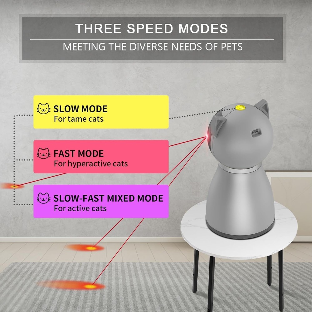 Interactive Laser Cat Toy for Indoor Cats