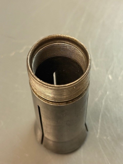 Sutton 15/32" Round 5C Smooth Collet w/Internal Threads