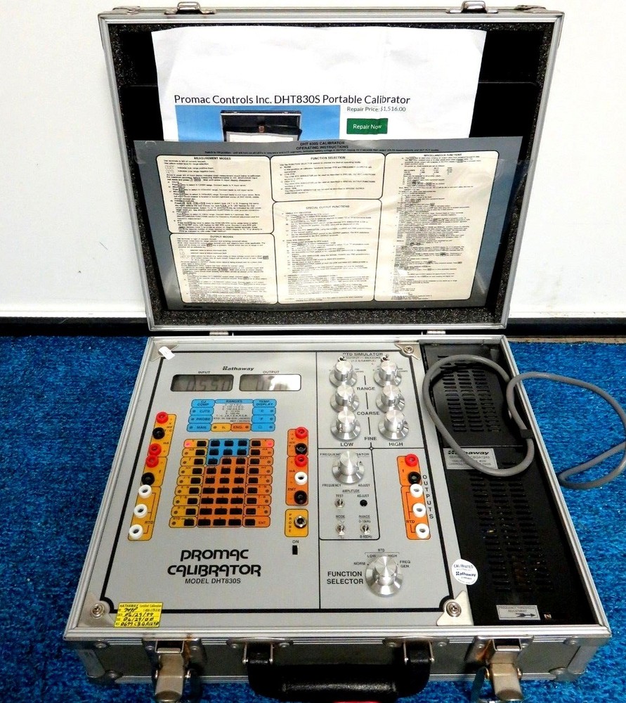 Promac Model DHT-830S Calibration Unit With accessary in Case