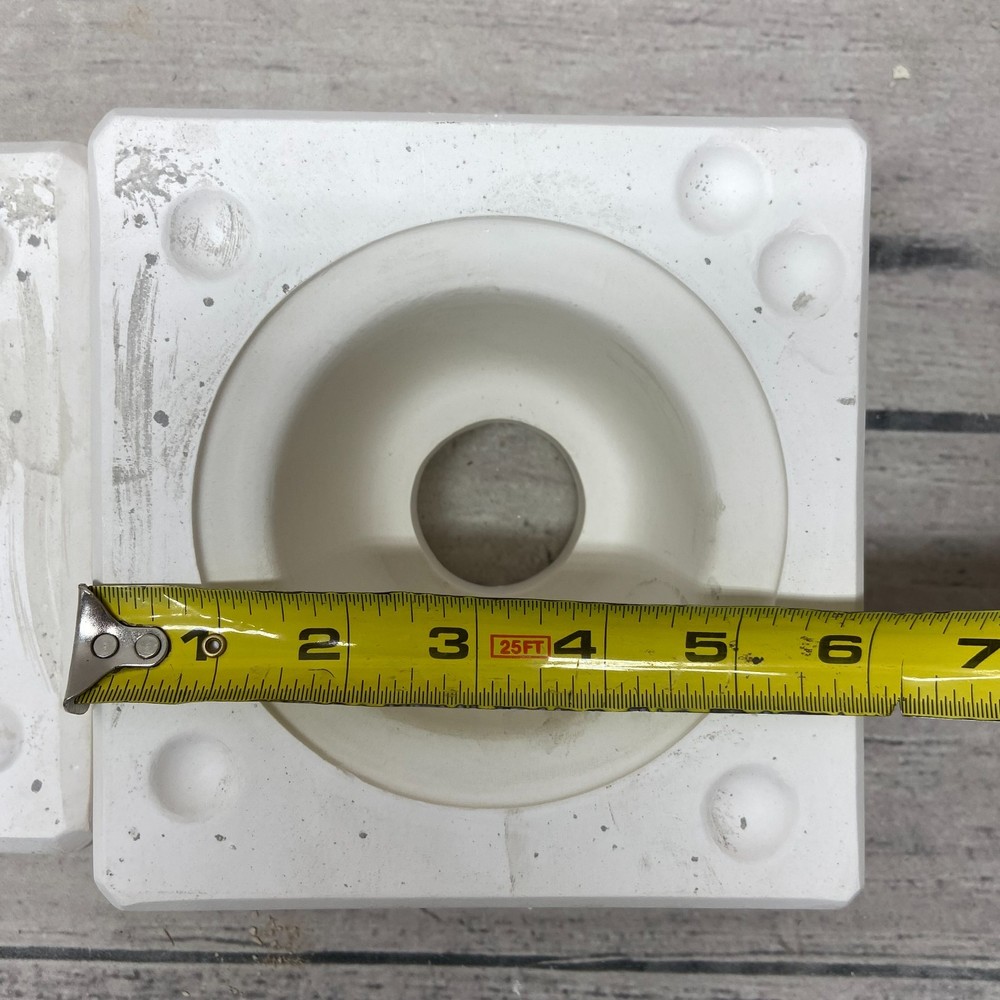 Vintage 1985 Boothe Mold Inc Ceramic Casting Mold Plain Dip Insert #1068