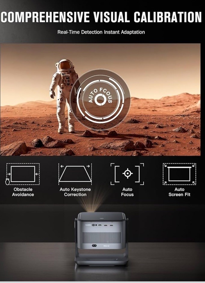 4K Projector with WiFi and Bluetooth