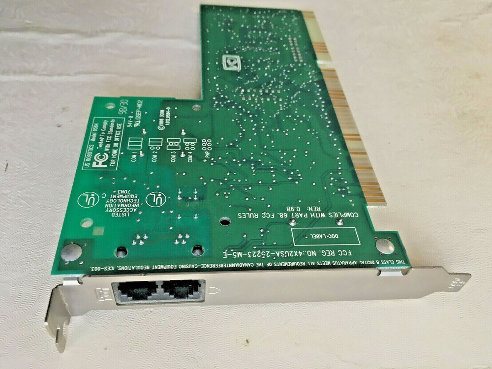 3 Com / US Robotics 0584 56k Internal ISA Card Modem - Tested, Working