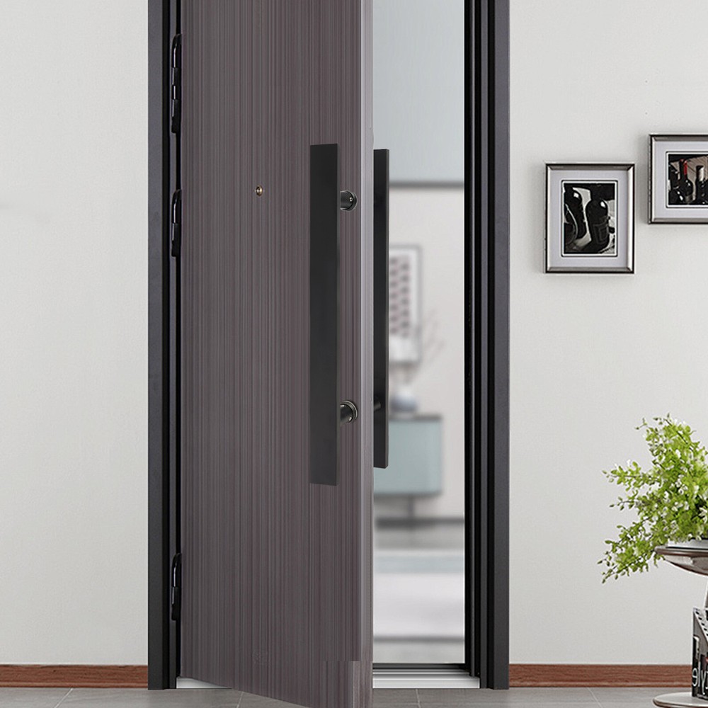 H Shape Stainless Door Handle Pull Push Sliding Double Sided Barn Door Handle