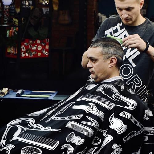 Capa de corte de pelo para peluqueros, bata de peluquería para peluquería