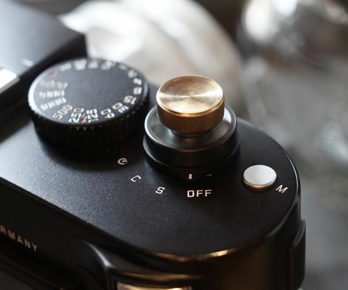 NANIGASHI Shutter Release Button BRASS ' LARGE ' L Size #013411