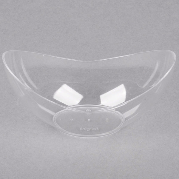 Fineline Settings 6303-CL, 5x2.6-Inch Clear Plastic Tiny Tureens, 240/CS