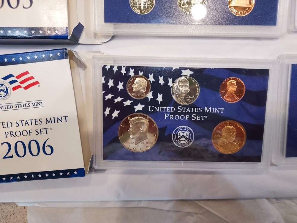 2005 And 2006 US Mint Proof Set Sets With COA 21 Coins Total