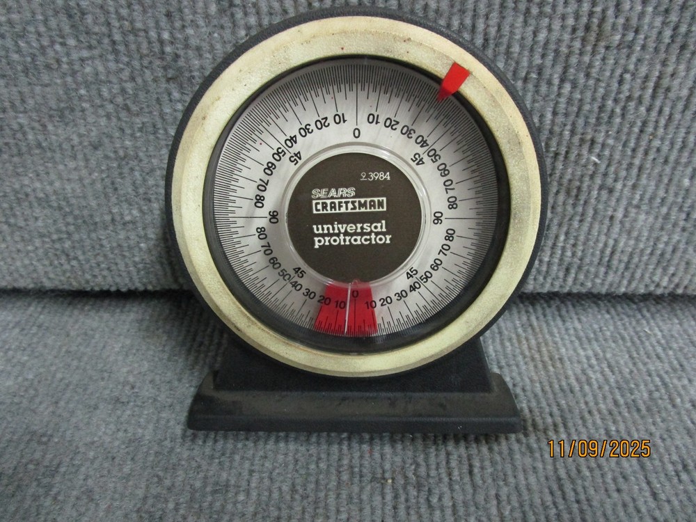 Sears Craftsman Universal Protractor w Magnetic Base 9-3984