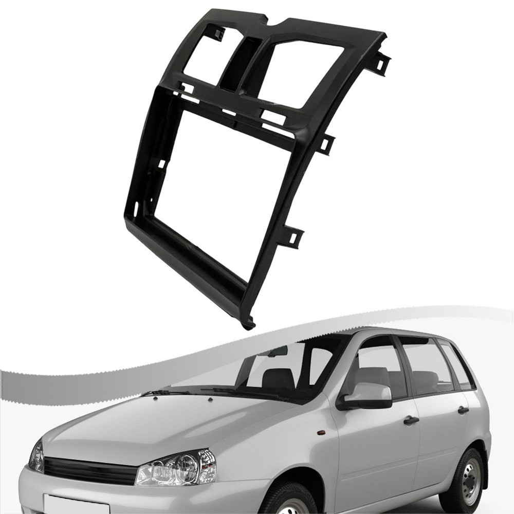 ABS Black Navigation Panel for Lada For Kalina Center Console 2013-2018 Models