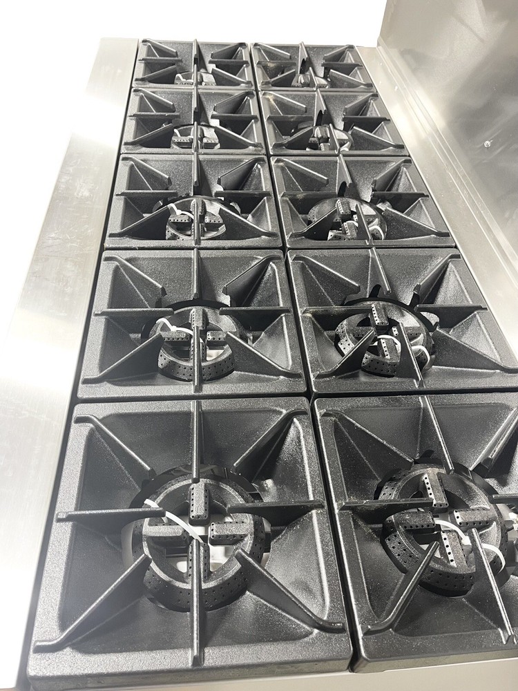 10 Burner Gas Range Heavy Duty High BTU Sauté Range