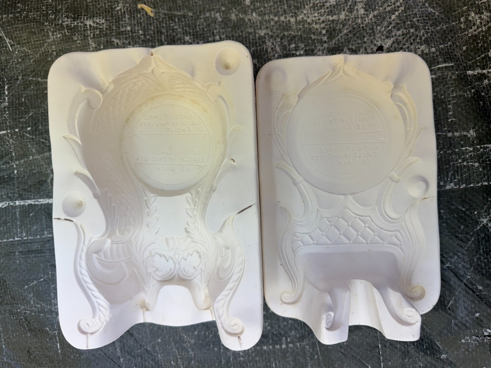 VINTAGE DUNCAN CERAMIC MOLD #DM-94 ANTIQUE CLOCK