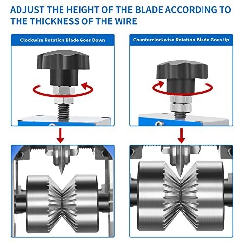 Manual Wire Stripper Machine for Drill - Portable Cable Stripping Tool, 0.06-1.5