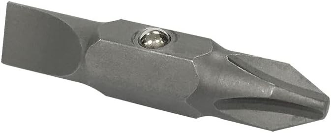 Replacement Double Sided Bit #2 Phillips & 1/4"Slotted for Multi-Bit Screwdriver