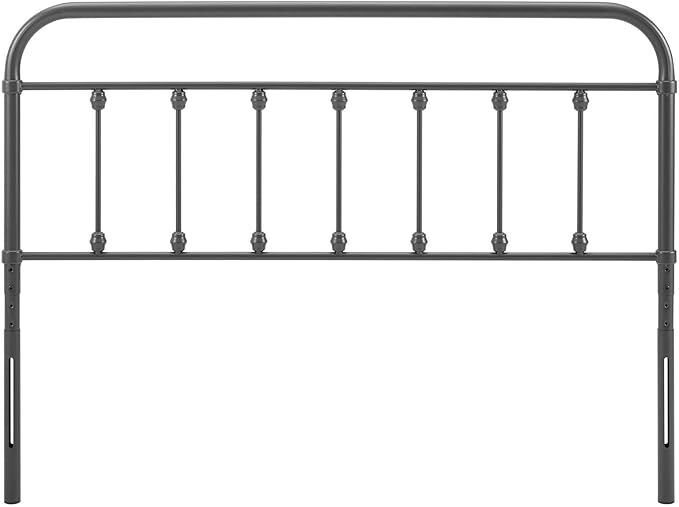 Modway MOD-6153-GRY Sage Full Metal Headboard, Gray
