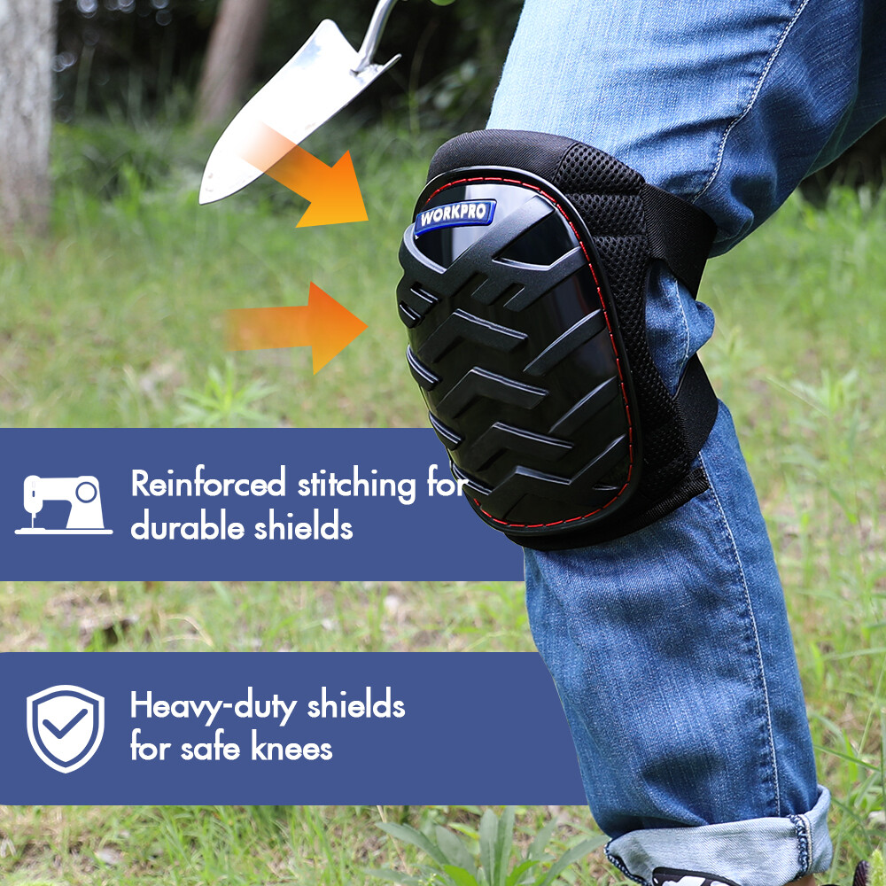 Construction Gel Knee Pads Safety Kneepad Adjustable Buckle Strap Durable Button