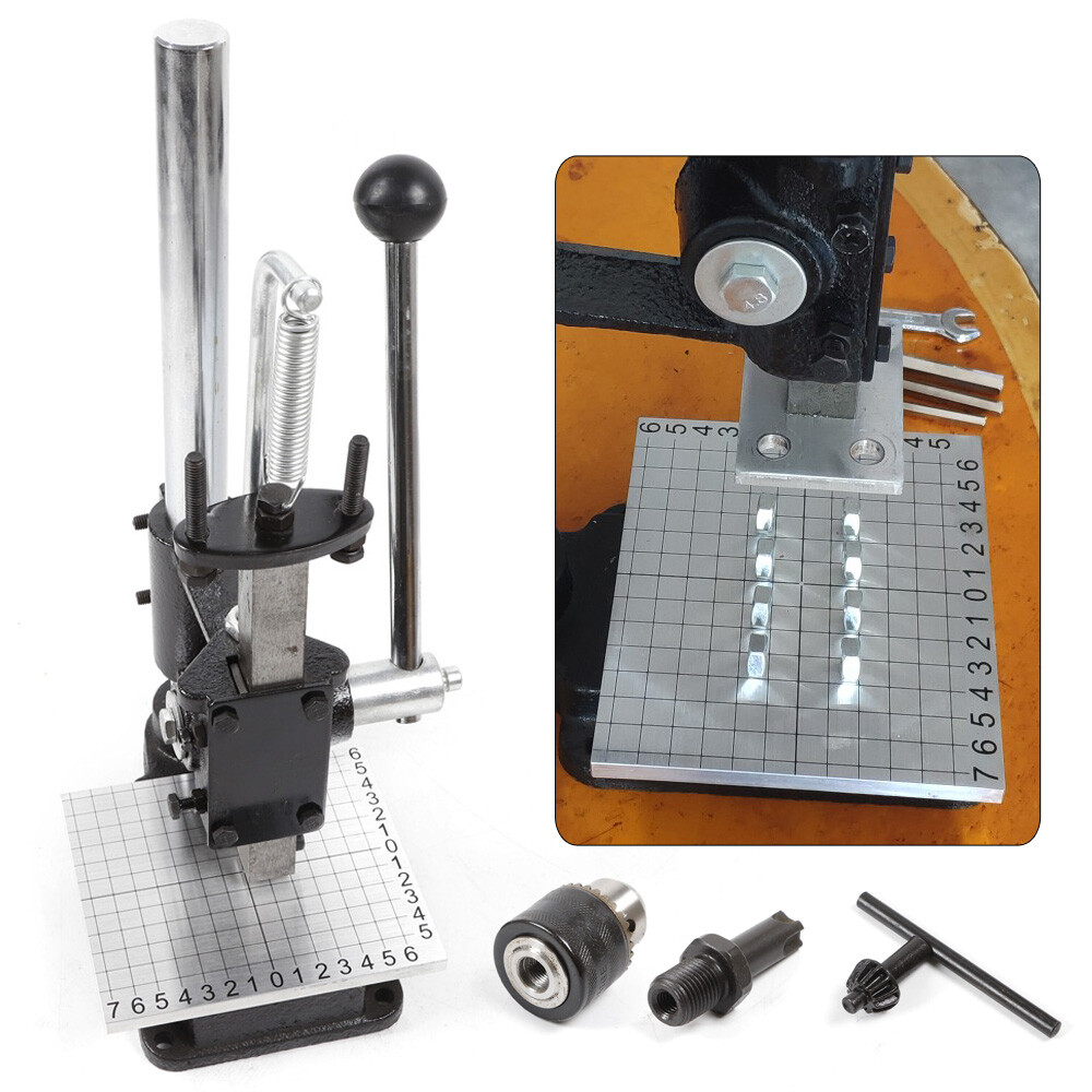 Leather Hole Puncher Hand Punching Machine Press Punch Tool Leather Cutt Craft