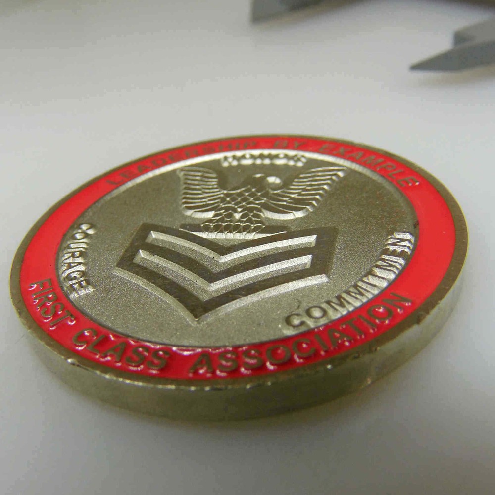 NAVY OPERATIONAL SUPPORT CENTER PEORIA ILLINOIS CHALLENGE COIN