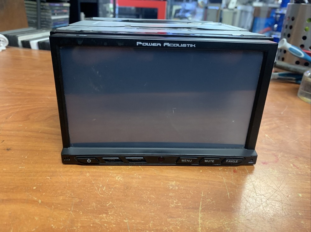 FOR PARTS Power Acoustik PD-762 Single-DIN Multimedia Source 7 Inch Screen