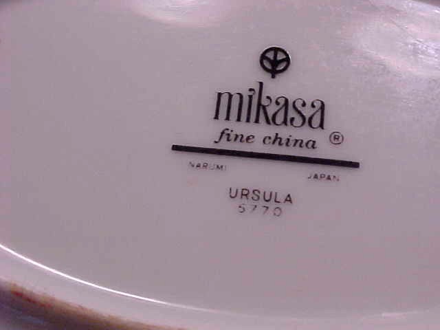 Mikasa Fine China Ursula Pattern 5770 Oval Serving Platter