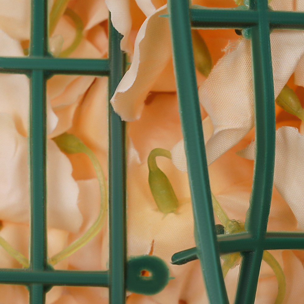 10Pcs Artificial Flower Wall Panel Backdrop Wedding Party Background Venue Decor