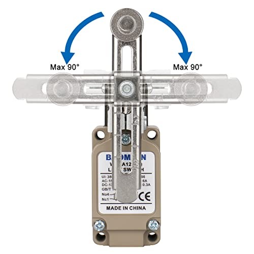 Adjustable Rotary Roller Lever Limit Switch WLCA12-2-Q Momentary 380V 10A