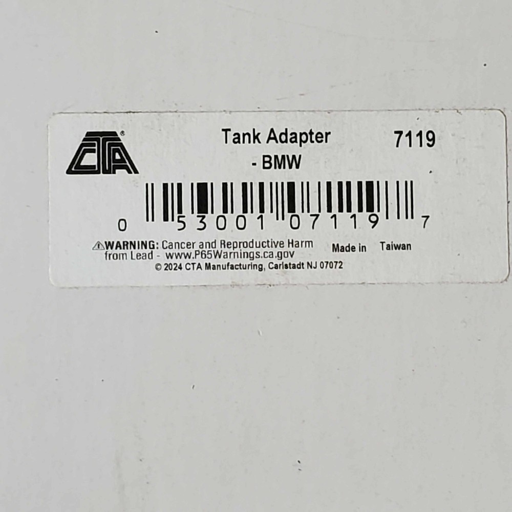 CTA TANK ADAPTER - BMW CTA7119- NEW