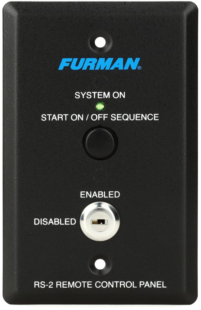 Furman RS-2 Key Switched Remote System Control Panel