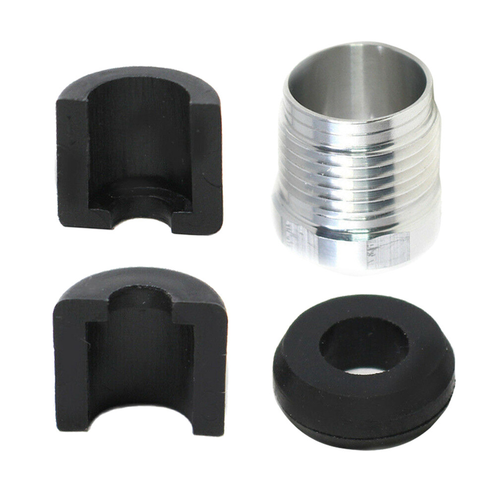 New Steering Reverse Billet Cable Lock Nut+Half Ring Retainer+Rubber Grommet Kit