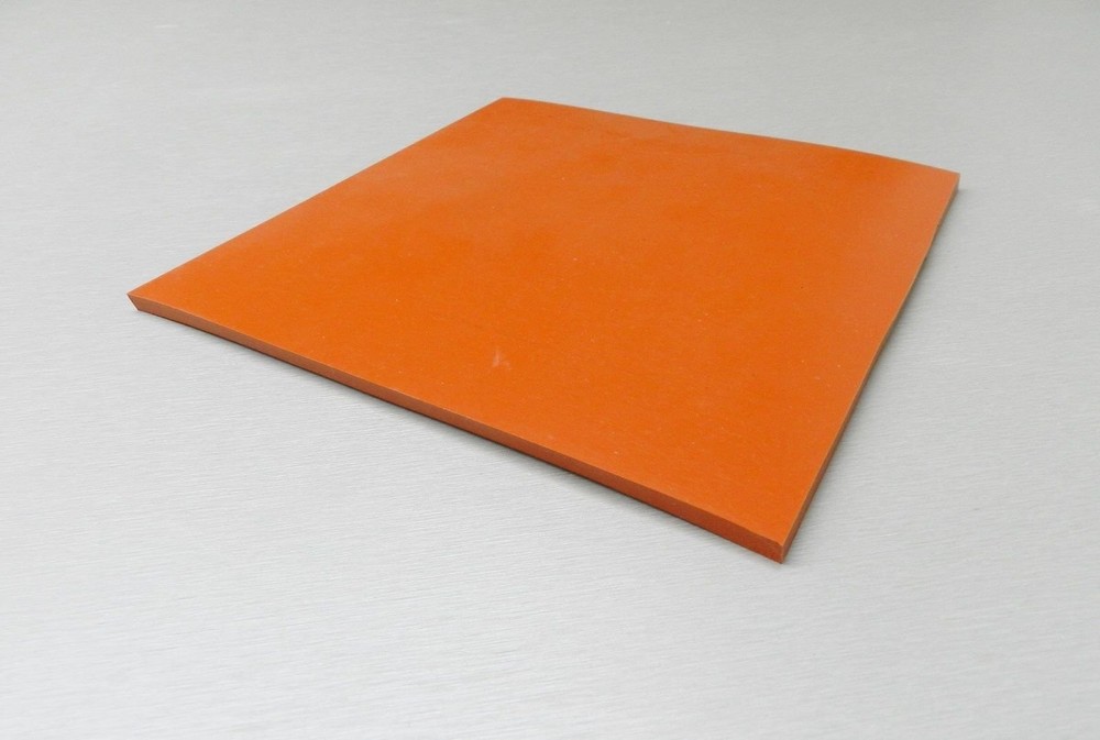 1/4" Silicone Rubber Sheet High Temp Solid Red/Orange Commercial Grade 8" X 8...