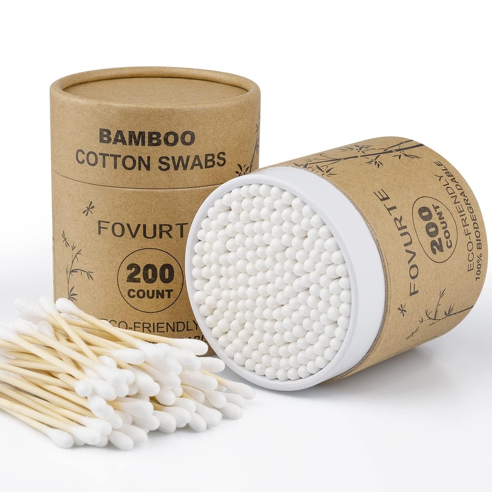 Bastoncillos de algodón de bambú, bastoncillos de algodón madera biodegradables