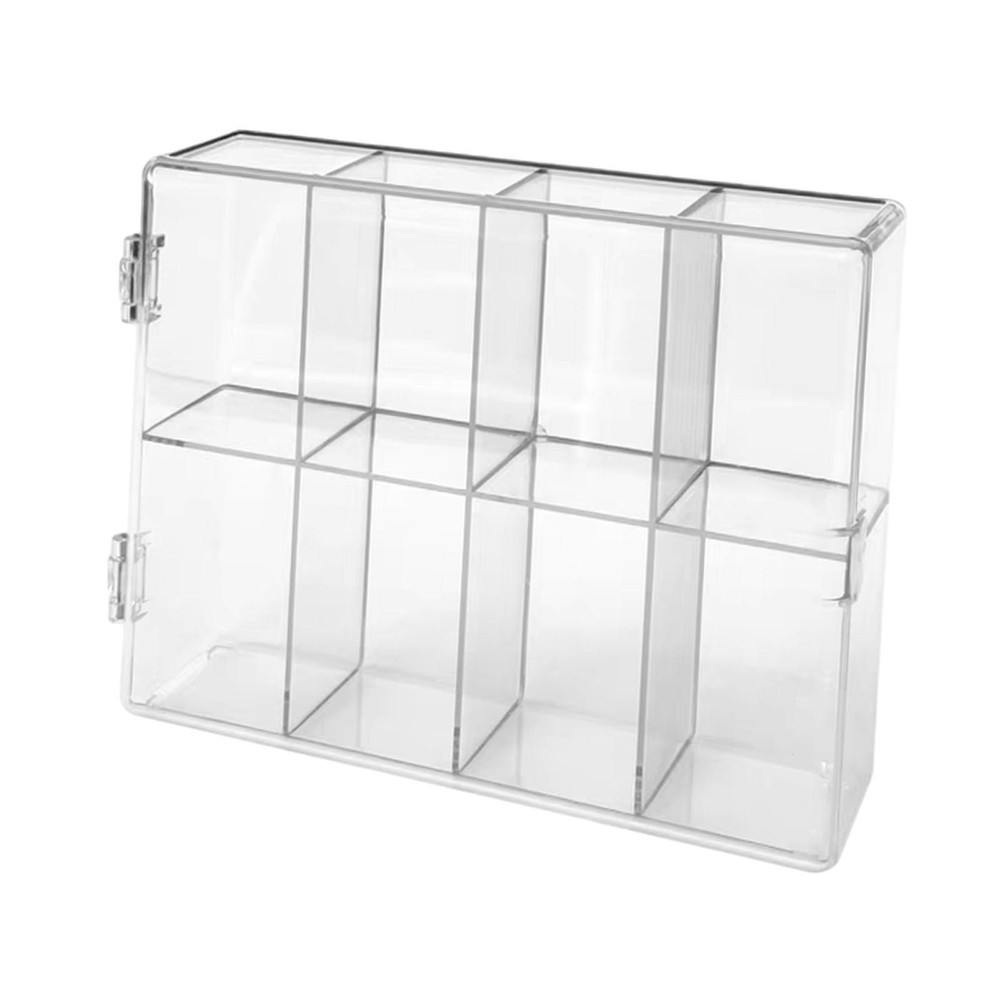 Figures Display Case Clear Display Case Protective Desktop Versatile 8 Grid