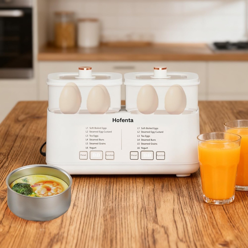 Evoloop Rapid Egg Cooker Electric 16 Eggs Capacity, Soft, Medium, Hard Boiled, P