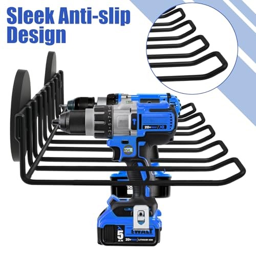 Magnetic Power Tool Organizer Wall Mount - Heavy Duty Drill & Screwdriver