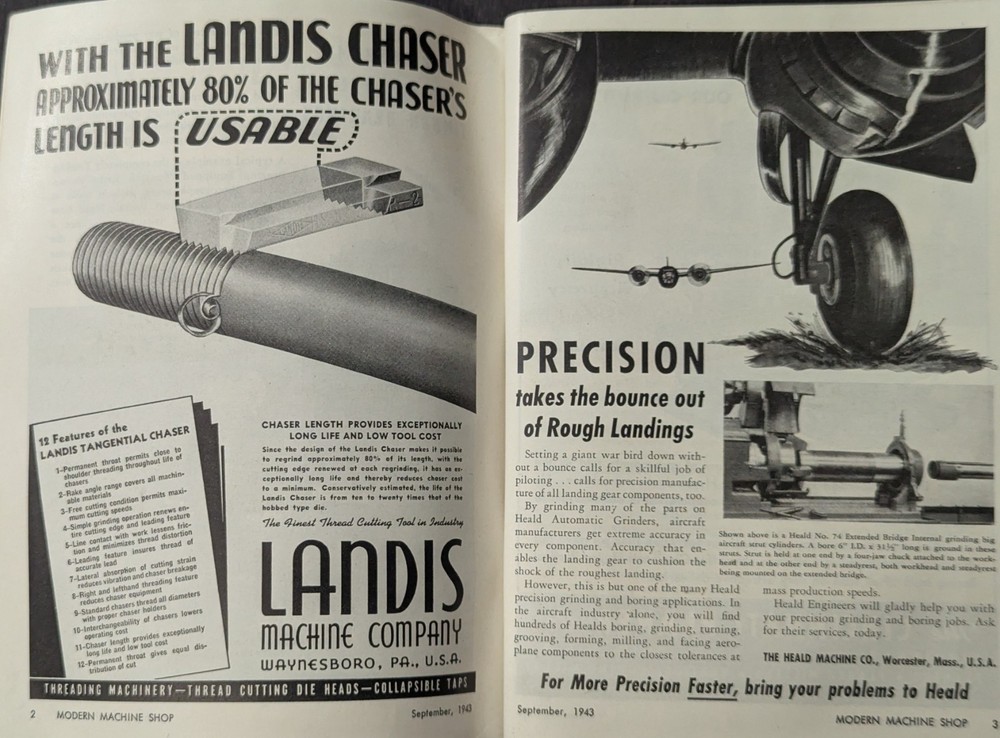 ***VINTAGE SEPTEMBER 1943 MODERN MACHINE SHOP CATALOG***