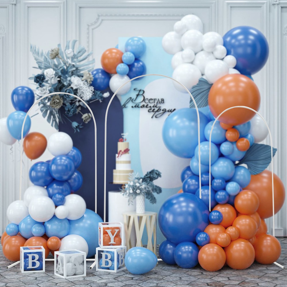 3X White Arch Backdrop Stand Set Wedding Arch Stand Backdrop Decor with Covers