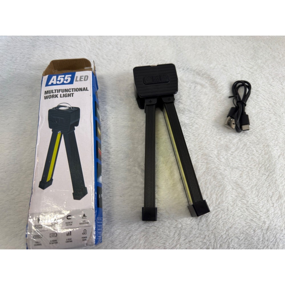 YETHKE A55 LED Multifunctional Work Light Flashlight Red Light USB Charging