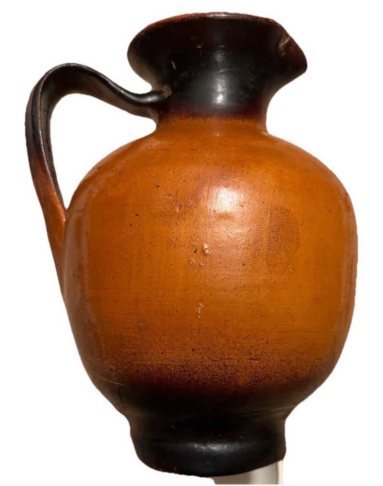 Jug , Terracotta Peruvian Spouted Jug- Vintage 5”