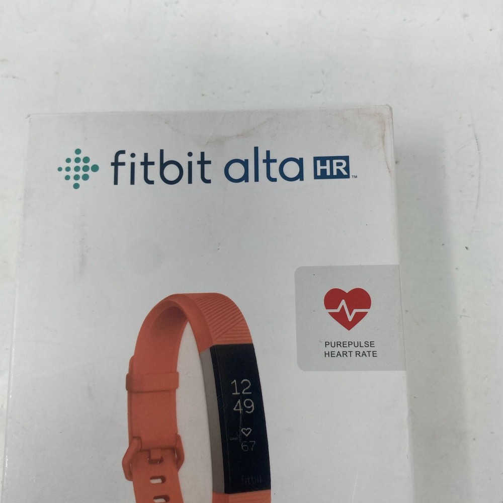 Fitbit Alta HR Activity Tracker Small - Peach/Coral Band