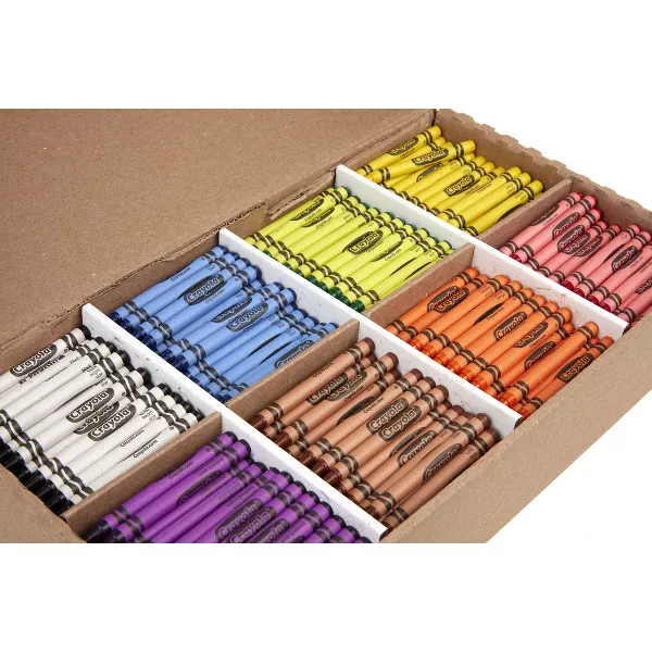 CRAYOLA CRAYONS BULK 800CT CLASSROOM KINDERGARTEN & ELEMENTARY - MULTI COLORS
