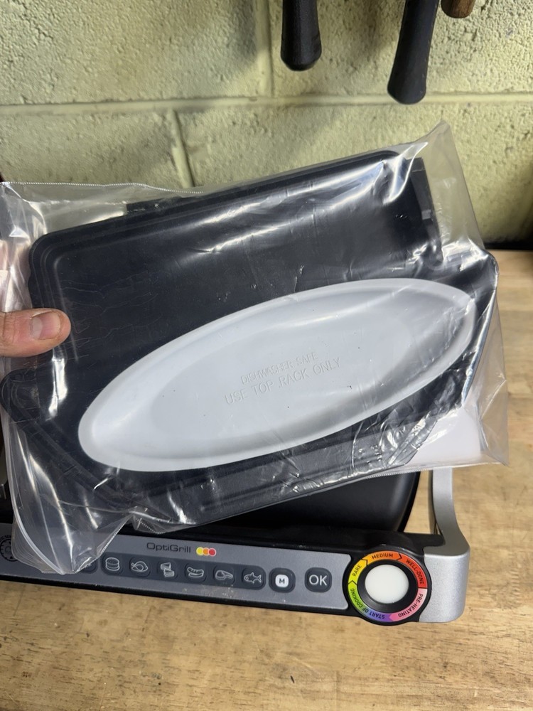 T-Fal OptiGrill 8351s1 Automatic Sensor Cooking Indoor Grill Drip Tray Tested