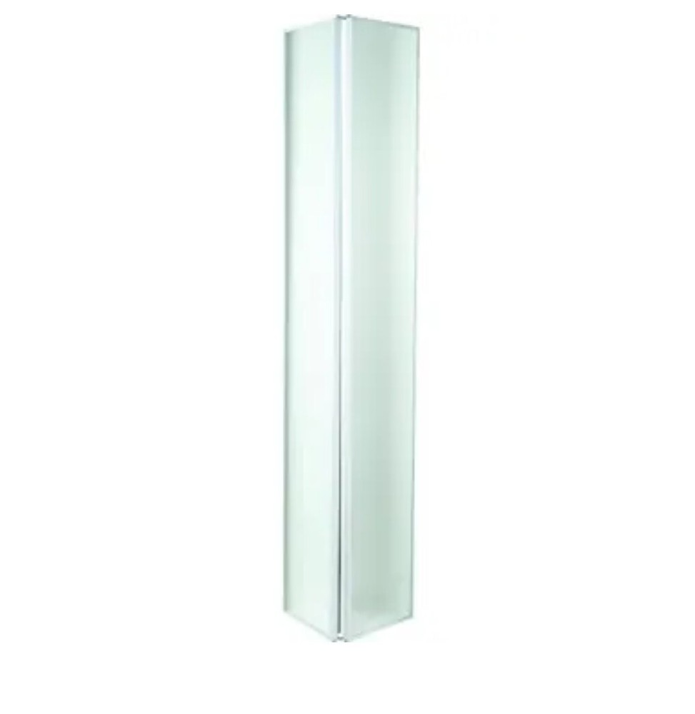 36x80" White Framed Mirrored Bi-Fold Door