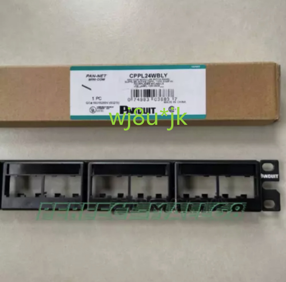 QTY:2 For Mini-Com 24 Port Modular Patch Panel CPPL24WBLY