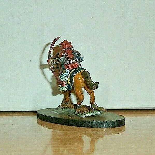 1 MOUNTED Samurai Warriors LORD 25mm metal PAINTED COMMAND DUNGEONS DRAGONS