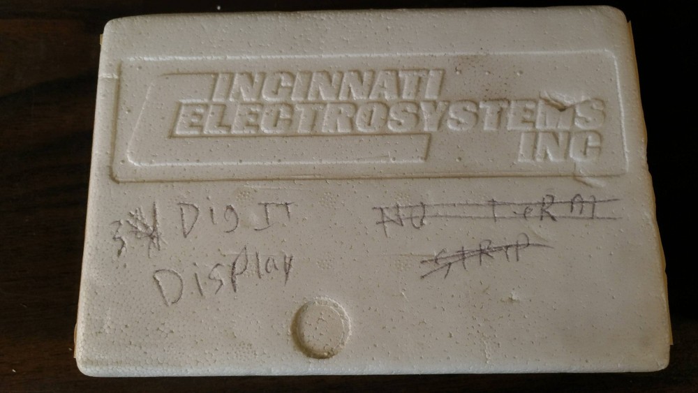 Cincinnati Electrosystems Model 4161 BCD to 7 Segment Panel Display 3-digit