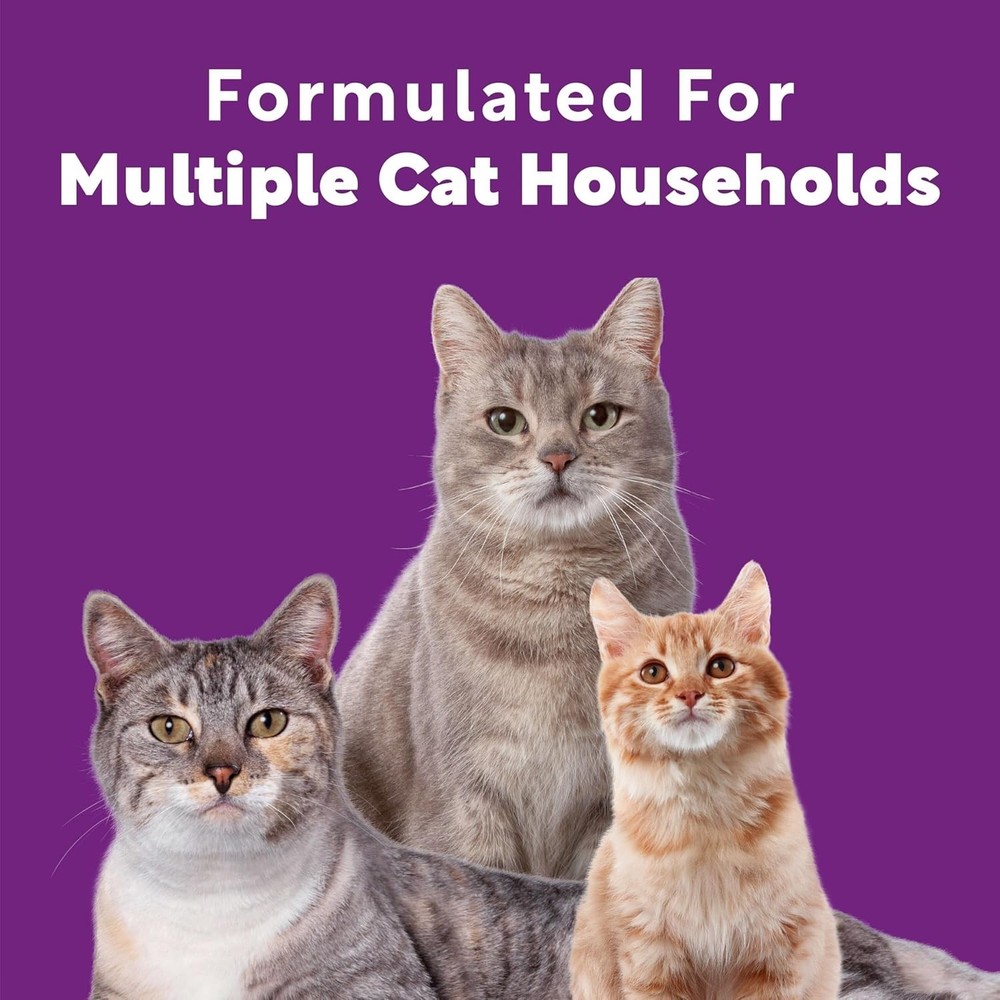 Odor-Control Clumping Cat Litter, Meadow Fresh Scent, 2-Pack