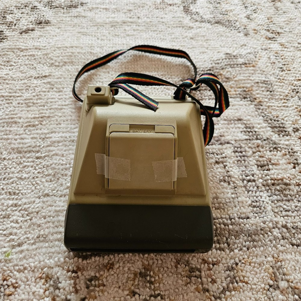 Kodak Polaroid Camera Fiesta Instant With Rainbow Strap untested