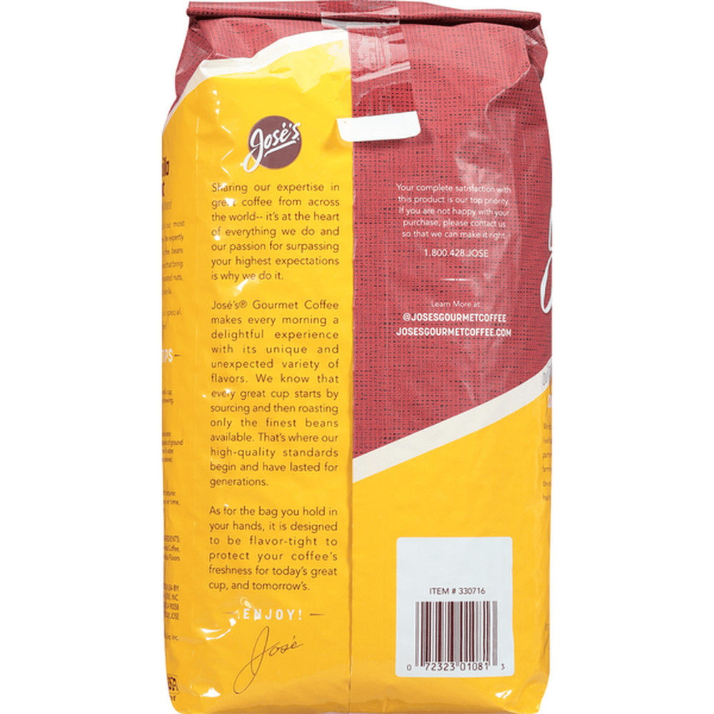 Jose’s Vanilla Nut Whole Bean Coffee 3 LBS