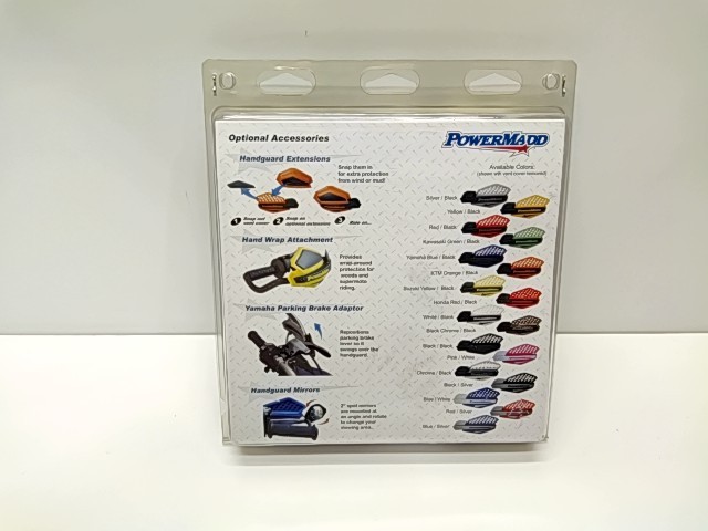Handguards Pol Rd/Slvr - ---- Powermadd NOS