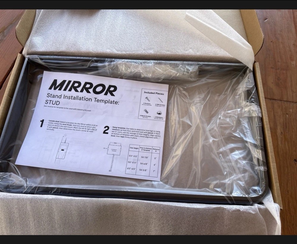 Lululemon Mirror Stand Install Kit And Hardware